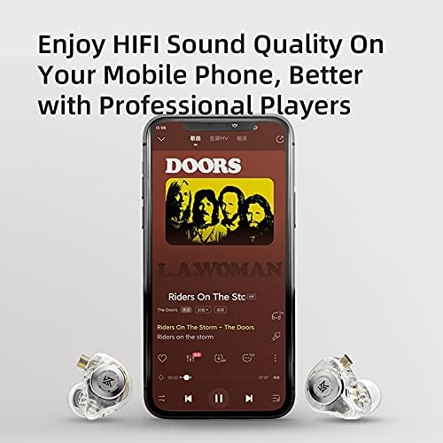 KZ EDX Pro in Ear Monitor Headphones KZ IEM Earphones Dual DD HiFi Stereo Sound Stage Earphones Wired Noise Cancelling Gaming Earbuds for Musicians Singer Audiophiles