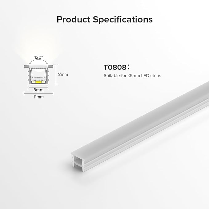 BTF-LIGHTING Silicone LED Channel System 49.2Ft Flexible Milky White Cover DIY Spotless Tube for ≤5mm Width LED Strip,Neon Rope Light Channel Diffuser, for Kitchen Cabinet, Room, Patio(No LED Strip)