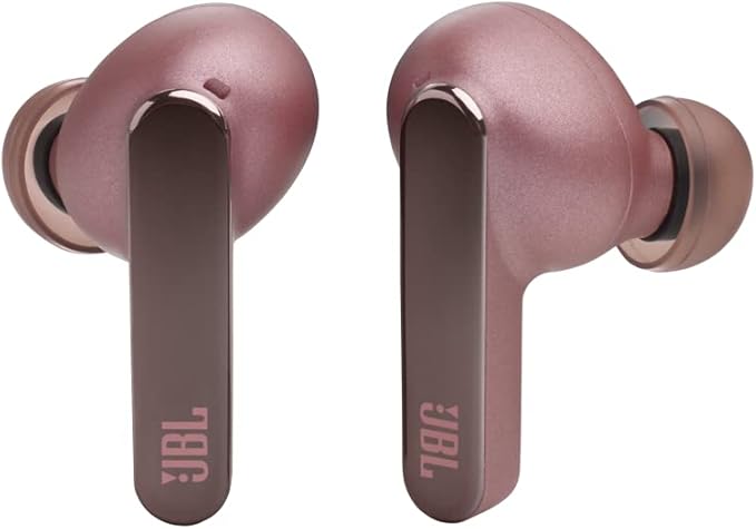 JBL Live Pro 2 - True Wireless Noise Cancelling Earbuds, up to 40 Hours of Playback with Wireless Charging, 6 mics for Perfect Calls, Touch & Voice Control, IPX5 Water Resistant (Rose)