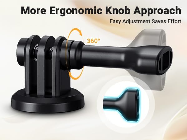 3-Pack Action Camera Tripod Adapter for DJI Osmo Action 5 pro 4 3 Ace Pro 2 Hero 13 12 11 10 Brave 4 7 EK7000, Clamp Adapter for Standard 1/4"-20 Tripod Selfie Stick Monopod Ball Head for Vlogging