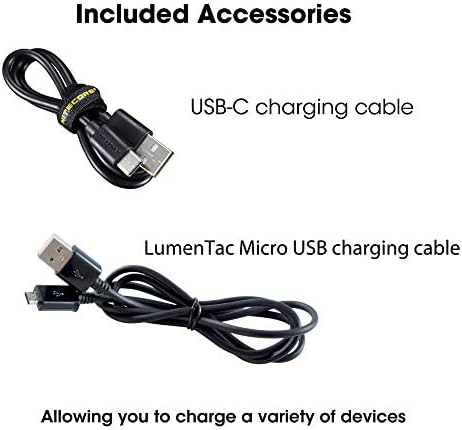 Nitecore NB10000 Gen II (Gen 2) Ultra-Slim Power Bank, 10000mAh QC Quick-Charge USB and USB-C Dual Outputs with Cables for Phones, Flashlights and Headlamps, Dual Cable Bundle