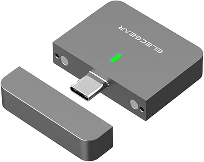 ElecGear Mini 2230 NVMe Enclosure, USB Type-C 3.2 External Hard Drive Aluminum Case for 30mm PCIe M.2 SSD, 10Gbps USB Flash Drive Memory Reader with Magnet Cap
