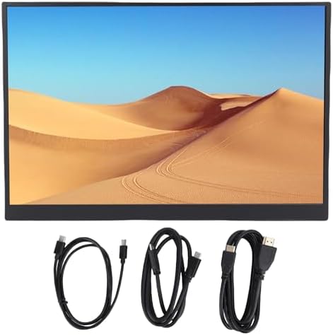 LICAEVEY 16 inch Portable Monitor with 4K UHD 60Hz Display, 100% sRGB | USB C & Mini HDMI Connectivity | Dual Speakers | External Screen for Laptop, PC, Phone