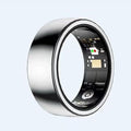 Smart Ring with Sleep Monitoring, Step Counting, Heart Rate, Blood Oxygen for iOS and Android, Health Tracker,No Subscription Fee (Silver, 10#)