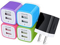 Wall Charger, 5Pack 5V/2.1AMP AILKIN Dual-Port USB Wall Charger Home Travel Plug Power Adapter for iPhone 17/Air/16e/16/15/4/13 Pro Max/12/SE/11Pro Max/XS/XR, Samsung Galaxy, HTC Tablet Moto Box
