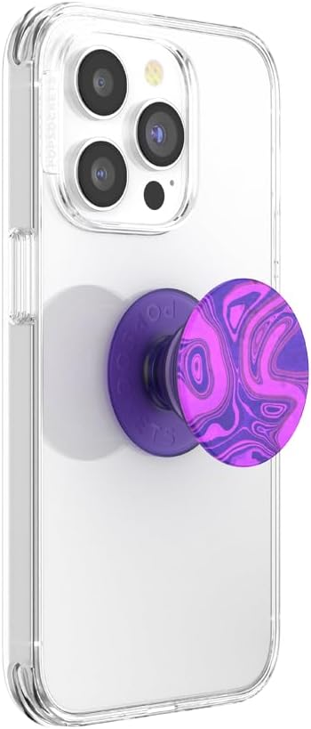 PopSockets Adhesive Phone Grip, Holder, Phone Stand, Purple - Lava Flow