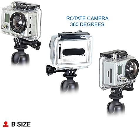 RAM Mounts Action Camera Ball Adapter – Compatible with GoPro-Style Mounts, B Size 1" Ball (RAP-B-202U-GOP1)