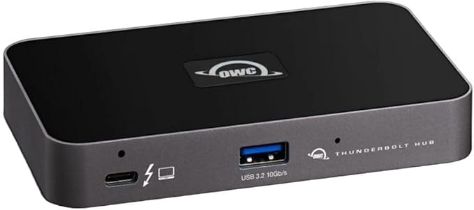 OWC Thunderbolt HUB with 4 X Thunderbolt 4 and 1 X USB-A