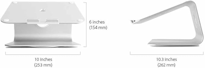 Rain Design mStand360 Laptop Stand with Swivel Base, Space Gray (10074)