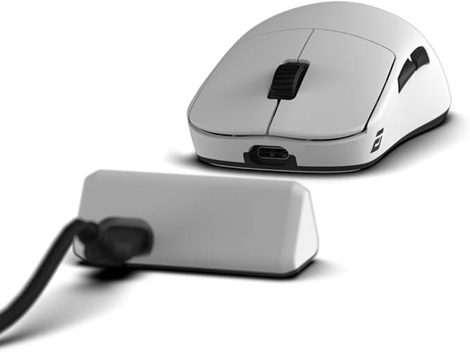 ENDGAME GEAR OP1w 4k v2 Wireless Gaming Mouse White – 30K DPI Optical Sensor, 4000Hz Polling, Hot-Swappable Switches & Claw-Grip Design