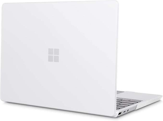 May Chen Compatible with Microsoft Surface Laptop Go 3 Go 2 Go 1 12.4 Inch Model 1943 2013 (2023 2022 2020 Release), Plastic Hard Shell Case with Screen Protector + Keyboard Cover, Matte Clear