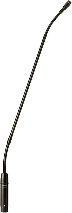 Shure MX418/C Cardioid Condenser Microphone, 18" Gooseneck with Attached XLR Preamp, Shock & Flange Mount, Snap-Fit Foam Windscreen