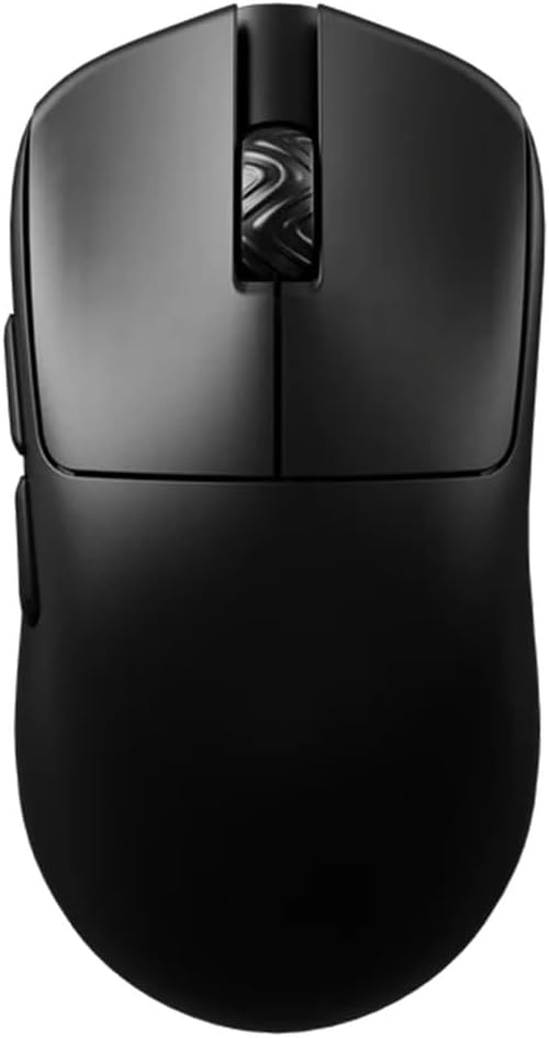 V6 Gaming Mouse, Ultra-Lightweight 40g, No Hole, Symmetrical Shape, Pixart PAW 3950 Chip, Web Based Driver, for Claw and Palm Gamers, 8K Dongle Included (Kailh Switch, Black)