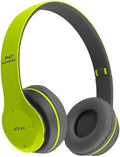 Upgraded Hybrid Noise Cancelling Headphones Over Ear with Transparent Modes Wireless Bluetooth with Mic Deep Bass Soft-Earpads Hi-Fi Audio Comfortable Fit Long Playtime for Home Office Travel Green