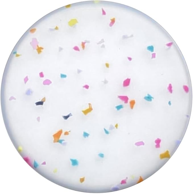 PopSockets Adhesive Phone Grip, Holder, Phone Stand, Rainbow - Circus Regrind White