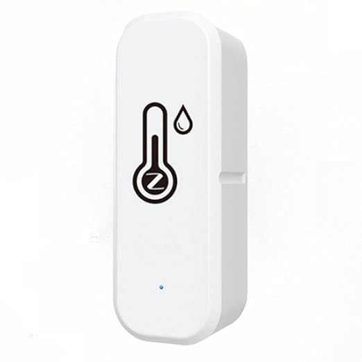 ZigBee Indoor Temperature and Humidity Sensor,Compatible with Alexa and Google Home,for Home,Baby Rooms,Greenhouses Accessories,Garages 1Pack(No Include Battery)