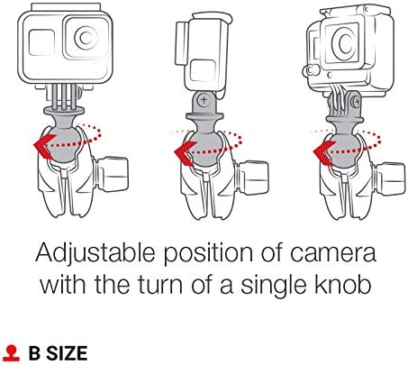 RAM Mounts Action Camera Ball Adapter – Compatible with GoPro-Style Mounts, B Size 1" Ball (RAP-B-202U-GOP1)