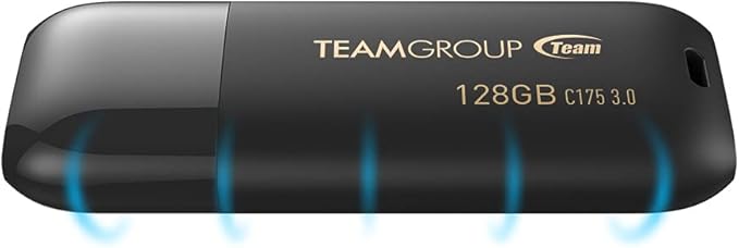 TEAMGROUP C175 64GB 10 Pack USB 3.2 Gen 1 (USB 3.1/3.0) Read 100MB/s Flash Thumb Drive, External Data Storage Memory Stick Compatible with Computer/Laptop Matte Black TC175364GB23