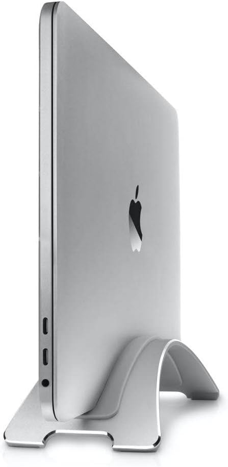 Twelve South BookArc for MacBook | Space-Saving Vertical Desktop Stand for Apple notebooks (Silver)*Not Compatible with M1, See Insert Option to Update/Upgrade*