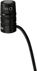 Shure Microflex MX183 Omnidirectional Lavalier Microphone - Condenser Mic with TQG / TA4F Connector Wireless Bodypack Transmitters