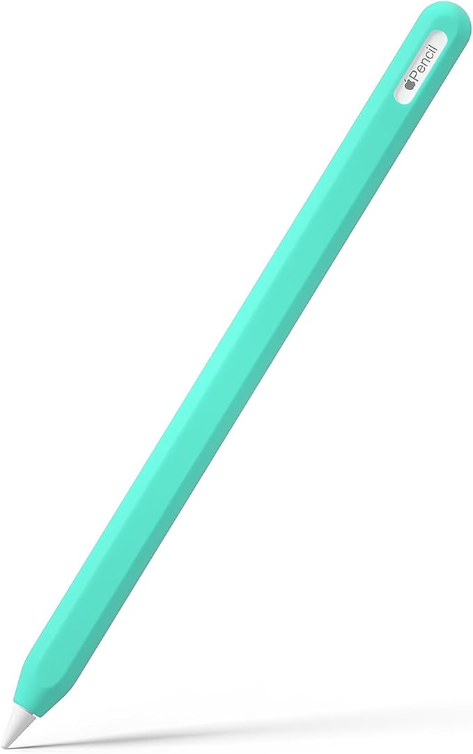 Silicone Pencil Case Compatible with Apple Pencil 2nd Generation Apple Pencil Pro Silicone Cover Sleeve for Ipad Pencil 2 Protective Cover for Apple Pen Accessories (Mint)