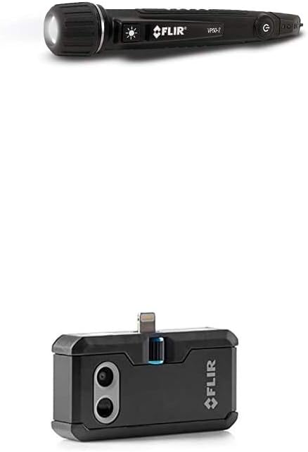 FLIR ONE Pro iOS - Professional Grade Thermal Camera for Smartphones and Includes VP50-2 CAT IV Non-Contact Voltage Detector