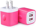 AILKIN 2 Pack Dual USB Wall Chargers, 2.1A, Compatible with iPhone, Samsung, LG, Moto, Kindle, Fast Charging, UL Certified