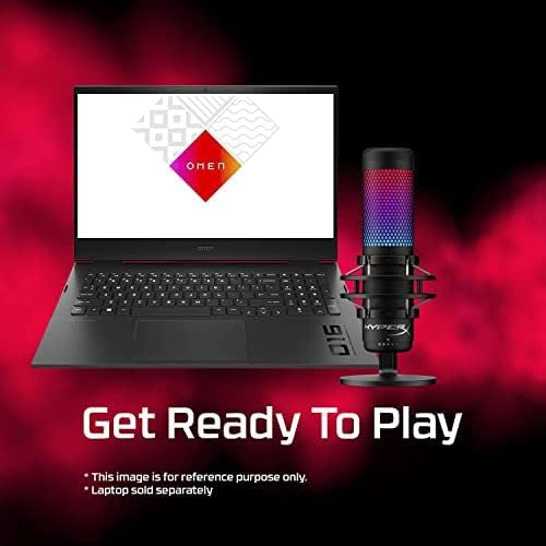 HyperX QuadCast S – RGB USB Condenser Microphone for PC, PS4, PS5 and Mac, Anti-Vibration Shock Mount, 4 Polar Patterns, Pop Filter, Gain Control, Gaming, Streaming, Podcasts, Twitch, YouTube, Discord