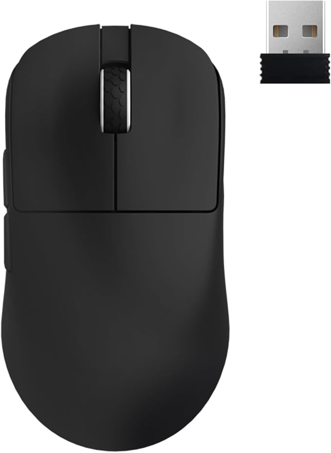MOTOSPEED X6MAX Wireless Gaming Mouse,Two-Mode 8K/USB-C Mouse Up to 30000DPI,PAW3950 Optical Sensor Lightweight 43g,5 programmable Button,300MAh Battery Life,Computer Mouse for Laptop,PC,Mac(Black)