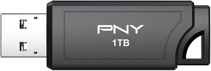 PNY PRO Elite V3 1TB USB 3.2 Gen 2 Flash Drive – Up to 1000MB/s Read, Up to 800MB/s Write, Extreme Performance for Professional Data Storage and Transfers, Premium Metal Design, Type-A Connector