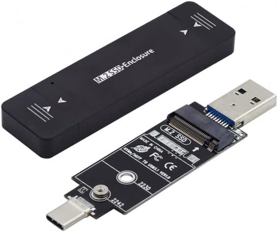 xiwai Type-C USB3.0 to Combo NVME M-Key M.2 NGFF SATA SSD PCBA Case 2230/2242mm Adapter RTL9210B Chipset