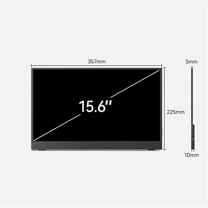 Portable Laptop Monitor 15.6-inch 16:9 4K HDR Gaming Phone Extended Portable Screen 500nits Travel Monitor Gaming Display