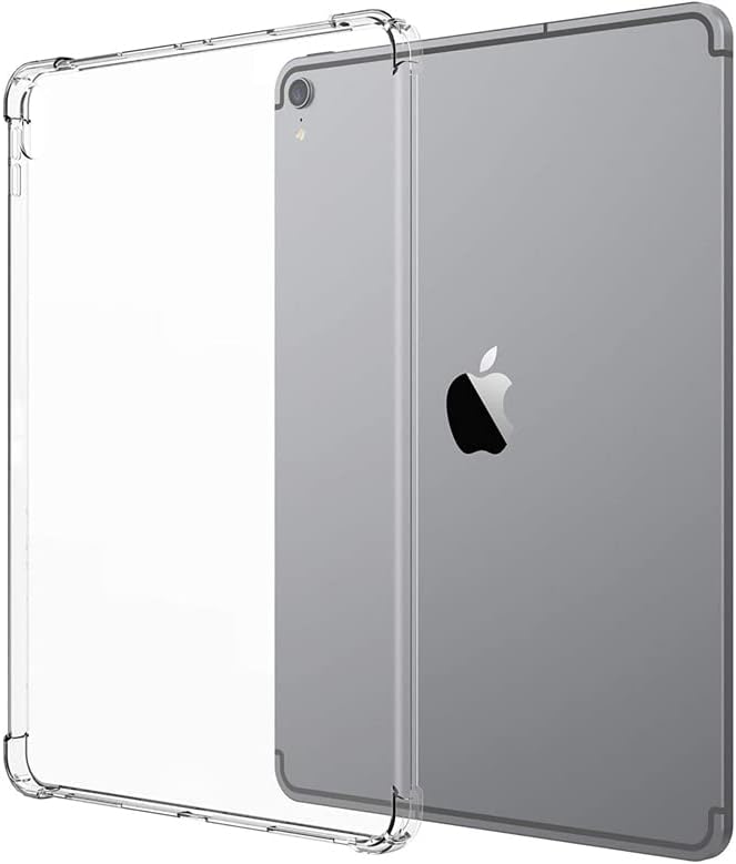 Clear Back Case for Apple iPad 10.2 inch (2021/2020/2019), iPad 9th/8th/7th Generation Cover Transparent Soft TPU Shockproof Slim Lightweight Shell [Reinforced Corners Protection], Clear