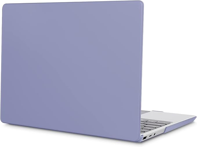 May Chen Compatible with Microsoft Surface Laptop Go 3 Go 2 Go 1 12.4 Inch Model 1943 2013 (2023 2022 2020 Release), Plastic Hard Shell Case with Screen Protector + Keyboard Cover, Lavender Gray