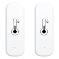WiFi & Bluetooth Temperature and Humidity Sensor,No Hub Required,Compatible with Alexa and Google Home,for Home, Baby Rooms,Greenhouses Accessories, Garages, Office 2Pack(No Include Battery)