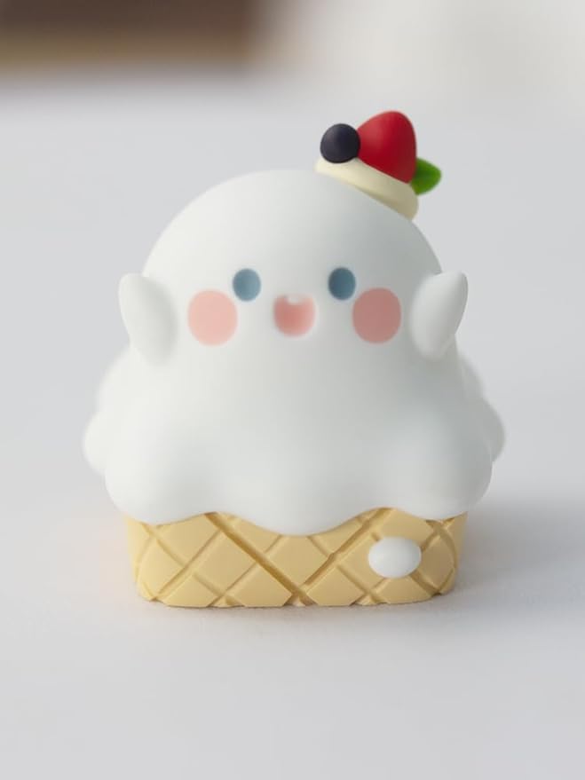 Ghost Ice Cream Keycap, Handmade Artisan Resin Replacement ESC Key for Custom Cherry MX Gaming Mechanical Keyboard