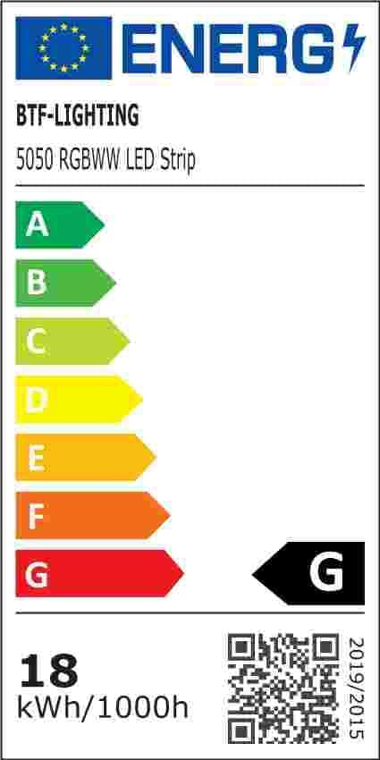 BTF-LIGHTING RGBW LED Strip Lights,UL Listed,5050 4 Colors in 1 RGB + 2700K-3000K Warm White,24V DC,16.4ft/5m 60LEDs/m 12mm White PCB, IP65 Waterproof for Home Decoration(No Adapter or Controller)
