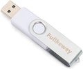 16G/32G/64G/128G Flash Drive, Fullkewey Thumb Drive 2.0, High Speed Memory Stick, USB Drive, Rotated Design, Black/Blue/White (White, 128, GB)