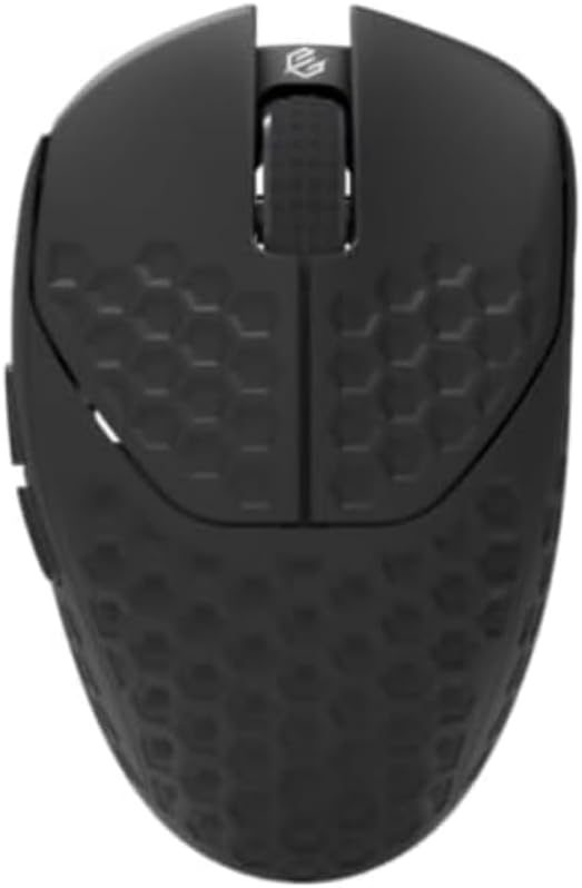 GWolves HTR Lightweight Wireless Fingertip Grip Gaming Mouse,~28Gram,8K-Report,Low Latency,PAW3395 26,000CPI,Nrf52840 CPU,6 Programmable Btns,On-Board Memory,PC/Mac and Laptop(No-Honeycomb, Black)