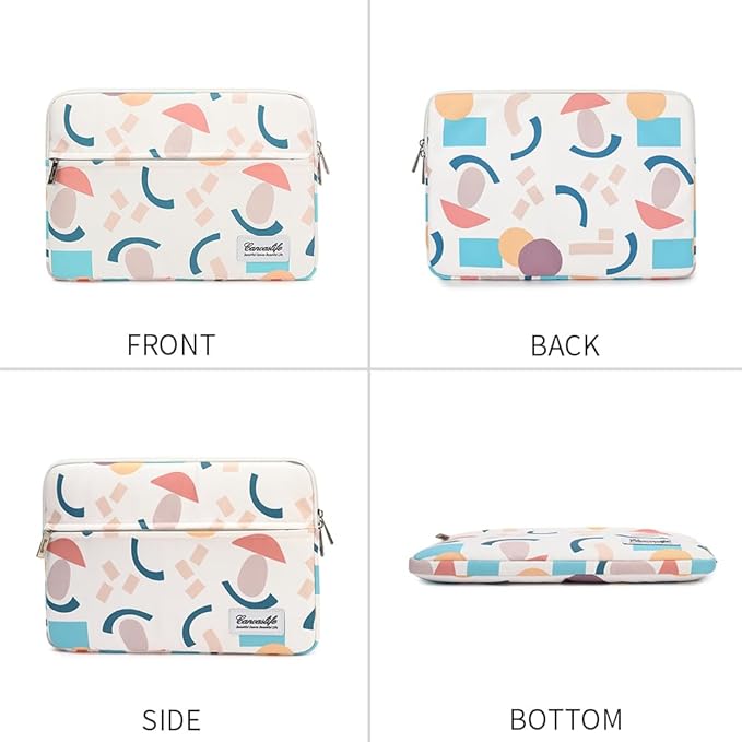 Canvaslife Waterproof Pattern 13-inch Laptop Sleeve with Pocket 13-inch 13.3-inch Laptop 13-Sleeve (Garden)