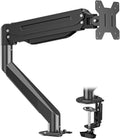 Suptek Single Monitor Mount,Adjustable Gas Spring Monitor Arm Desk Mount Stand Fits 17 20 22 23 24 26 27 32 33 35 36 inch,Holds up to 25 lbs, Black(MD9)