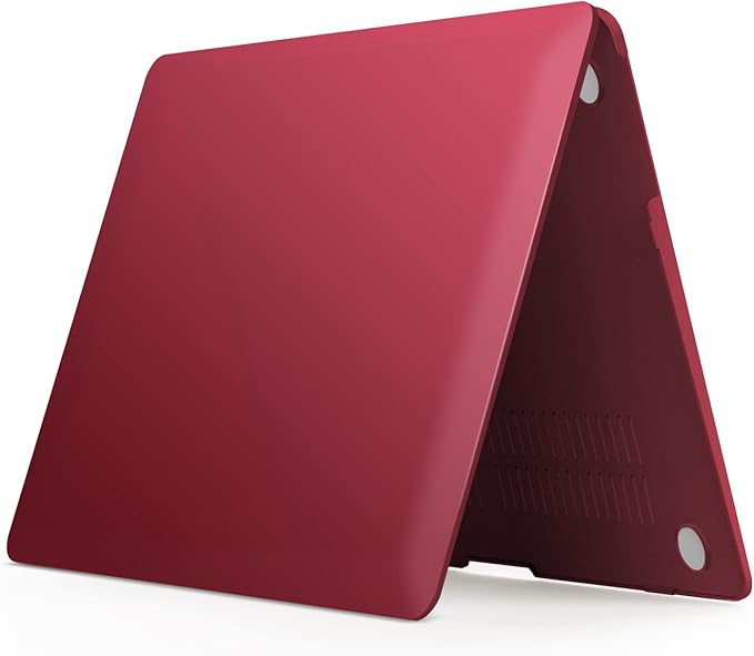IBENZER Compatible with MacBook Air 11 Inch Case Model A1370 A1465, Soft Touch Plastic Hard Shell Case Bundle with Keyboard Cover for Mac Air 11, Wine Red, A11WR+1