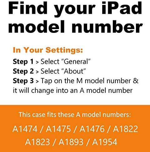 ZUGU CASE 9.7 iPad 2018/2017 5th / 6th Gen & iPad Air 1 Prodigy X Case, Very Protective But Thin, Convenient Magnetic Stand, Sleep/Wake Cover, A1893, A1954, A1823, A1822, A1474, A1475, A1476