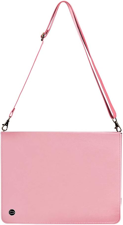 Case for iPad 2018 2017 (5th/6th Gen), 9.7-inch iPad Air/Air 2 Cover, Techcircle Smart Folio Stand PU Leather Crossbody Wallet Case with Hand Strap, Card/Pencil Holder, Rose Gold