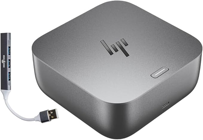 HP 280W G6 Thunderbolt 4 Ultra Dock Port Replicator Bundle w/DKZ Hub AW5M5UT#ABA (Universal Thunderbolt/USB-C Docking Station, Data Transfers to Any Brand Laptop, Single Cable for Charging)