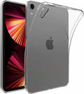 Clear Back Case for iPad 10.2 inch (2021/2020/2019), iPad 9th/8th/7th Generation Cover, Durable Transparent Soft Shockproof TPU Slim Lightweight [Corners Protection] Anti-Slip Case, Clear