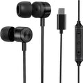 MORMOQUE EP-06 USB Type C Earbuds in-Ear Wired Earphones,Built-in HD Microphone Magnetic Headphones, Clear Sound Quality bass Noise Cancelling Ear Buds