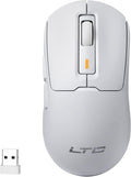 LTC GM024 Tri-Mode Wireless Gaming Mouse, 59g Ultra-Light Ergonomic Gaming Mouse 2.4Ghz/BT/Wired, 6-Level DPI 8000 Max, 1000Hz, 5 Programmable Buttons, Pro Software