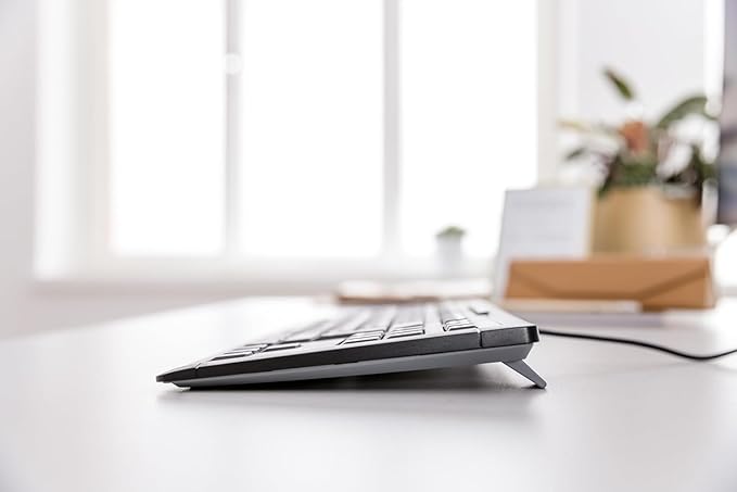 Cherry Stream Keyboard TKL, Wired Keyboard Without Number Pad, Whisper Quiet Keys, Unique Typing Feel, Slim Design, SX Scissor Switches, QWERTY, Black
