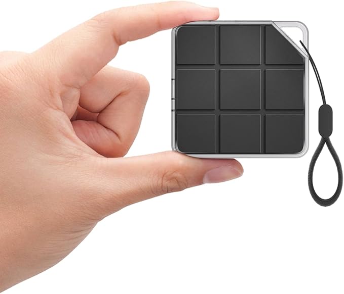 Mini NVME Enclosure, M.2 SSD Enclosure for iPhone 15 Pro Max ProRes,10Gbps Speed,Supports M Key and B&M Keys SATA NVME SSD